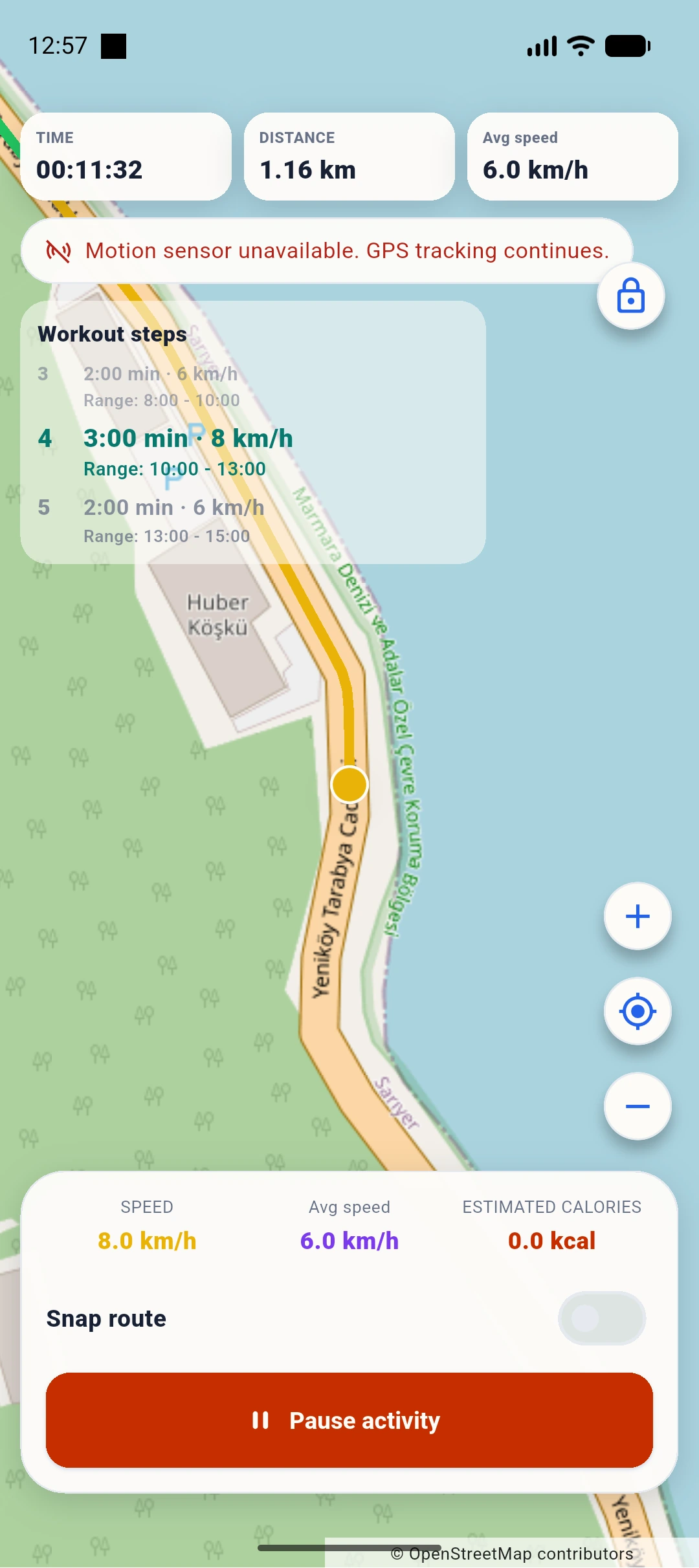 Live tracking